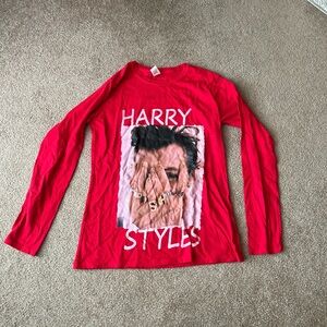 Gildan Red Long Sleeve Tee